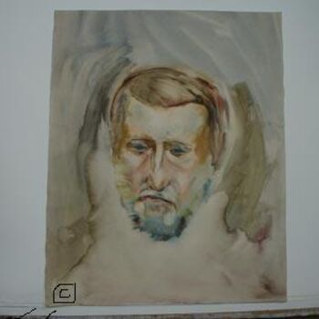Peinture intitulée "Portrait of a friend" par Antonina Bespalova, Œuvre d'art originale