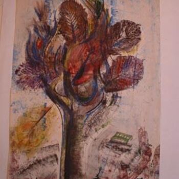 Painting titled "Tree" by Antonina Bespalova, Original Artwork