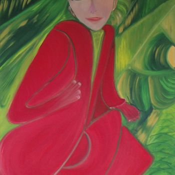 Painting titled "DONNA" by Saviezza, Original Artwork, Oil