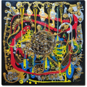 Pittura intitolato "From God, Enigma 777" da Antonio Alba Dias (Di.Albano), Opera d'arte originale, Acrilico Montato su Tela…