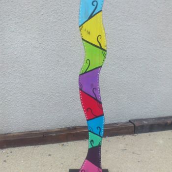 Sculpture titled "Totem 1" by Antonio Alves, Original Artwork, Wood