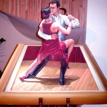 Painting titled "Tango" by Antonio Ariel Teixeira Filhoi, Original Artwork, Oil
