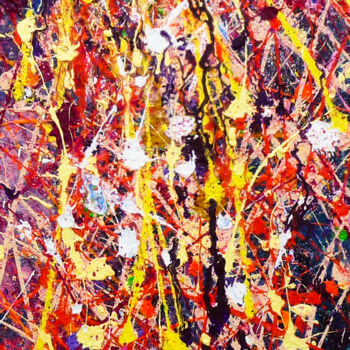 Картина под названием "Sunflower Field" - Antonio Bagia, Подлинное произведение искусства, Акрил