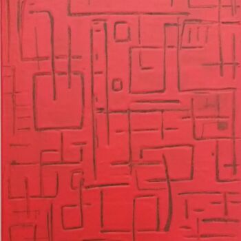 Painting titled "Tribale - le linee…" by Antonio Boselli, Original Artwork, Acrylic