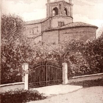 "chiesa del mulino" başlıklı Tablo Antonio Cantiello tarafından, Orijinal sanat
