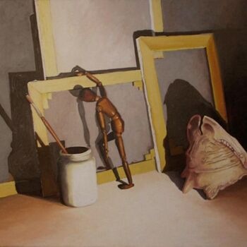 Pintura titulada "abbandono" por Antonio Cantiello, Obra de arte original, Oleo