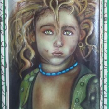Painting titled "selly" by Antonio Cariola, Original Artwork, Oil