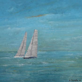 Pittura intitolato "39º trofeo de vela…" da Antonio Doreste, Opera d'arte originale, Acrilico