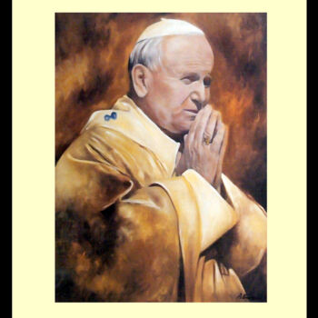 Printmaking titled "João Paulo II - Hom…" by Antonio Guimaraes, Original Artwork, Digital Print