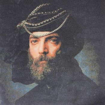 Painting titled "Iranian man" by Antonio Kudlapyi, Original Artwork, Mosaic