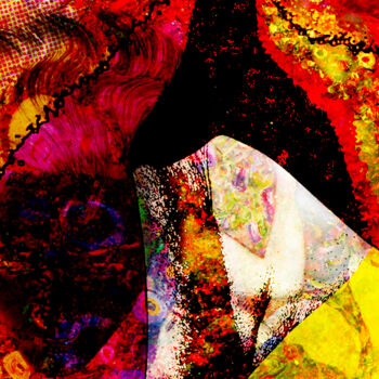Digitale Kunst getiteld "Tesoro" door Antonio Lori, Origineel Kunstwerk, Digitaal Schilderwerk Gemonteerd op Houten paneel