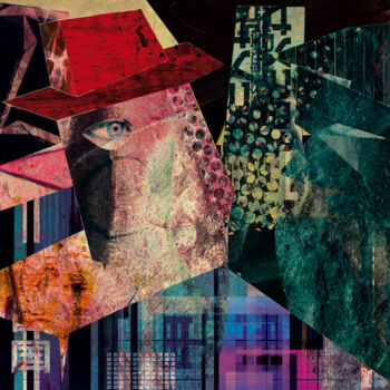Grafika cyfrowa / sztuka generowana cyfrowo zatytułowany „Cittadini Europei” autorstwa Antonio Lori, Oryginalna praca, Malar…