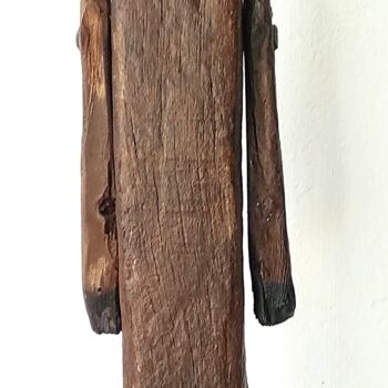 Skulptur mit dem Titel "fIGURA Nº 7" von Antonio Martinez Ruiz, Original-Kunstwerk, Holz