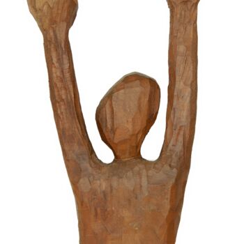Escultura intitulada "Campeón" por Antonio Martinez Ruiz, Obras de arte originais, Madeira
