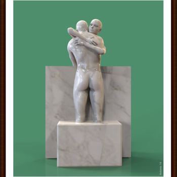 Sculpture titled "abbraccio-001.jpg" by Antonio Rafanelli, Original Artwork