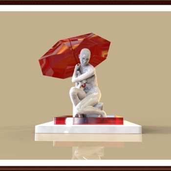 Arte digitale intitolato "pioggia" da Antonio Rafanelli, Opera d'arte originale, Modellazione 3D