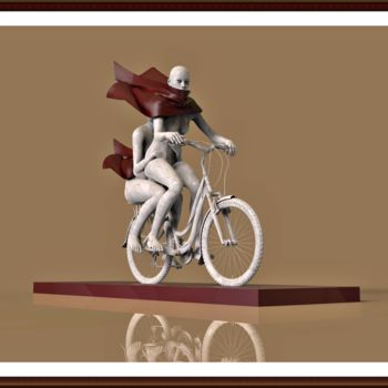 Digital Arts titled "la bicicletta" by Antonio Rafanelli, Original Artwork, 3D Modeling