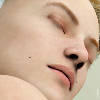 Digital Arts titled "Ritratto di Donna -…" by Antonio Rafanelli, Original Artwork, 3D Modeling