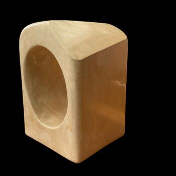 Escultura titulada "Cubo" por Antonio Sanz, Obra de arte original, Piedra