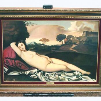Pittura intitolato "Schlummernde Venus…" da Antonio Sirangelo, Opera d'arte originale