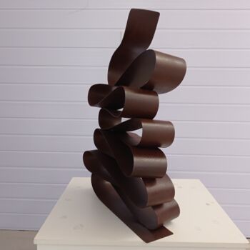 Sculpture titled "Dobra Espaço Tempo…" by Antonio Spinosa, Original Artwork, Metals
