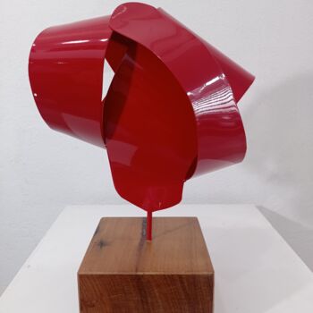 Скульптура под названием "Fita Dobras Espaço…" - Antonio Spinosa, Подлинное произведение искусства, Металлы