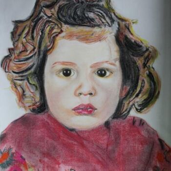 Painting titled "Retrato de Francisca" by Antonio Tavares, Original Artwork