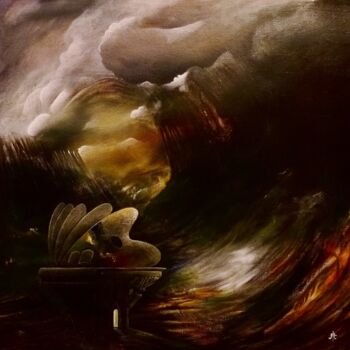 Pittura intitolato "dilemme" da Antonio Tejero, Opera d'arte originale, Olio