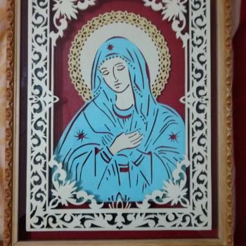 Diseño titulada "Madonna" por Zaglio, Obra de arte original, Madera