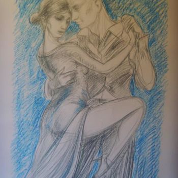 Pittura intitolato "tango" da Antonio Benfenati, Opera d'arte originale