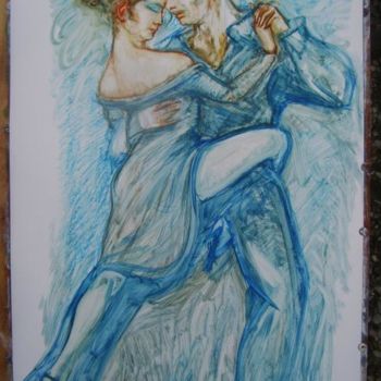 「tango-abrazo de pie…」というタイトルの絵画 Antonio Benfenatiによって, オリジナルのアートワーク