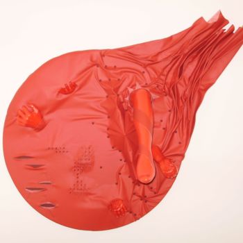 Sculpture intitulée "EVOLUZIONE IN ROSSO" par Antonio Fumagalli, Œuvre d'art originale, Autre