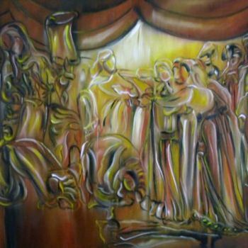 Peinture intitulée "Teatro da vida" par Antonio Guimaraes Santos, Œuvre d'art originale