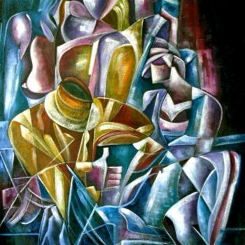 Painting titled "Paixões" by Antonio Guimaraes Santos, Original Artwork