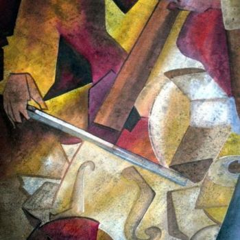 Peinture intitulée "Simfonia" par Antonio Guimaraes Santos, Œuvre d'art originale