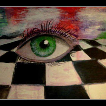 Картина под названием "EYE I" - Antonio Puertas, Подлинное произведение искусства, Акрил