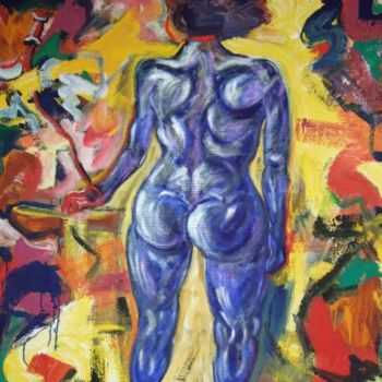 Peinture intitulée "Celeste: ou a Mulhe…" par Antonio Santos, Œuvre d'art originale