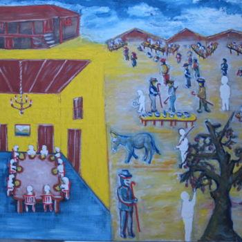 绘画 标题为“O Ladrão de Figos e…” 由Antonio Santos, 原创艺术品, 油