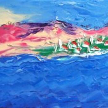 Painting titled "lac" by Antonio Sclano, Original Artwork