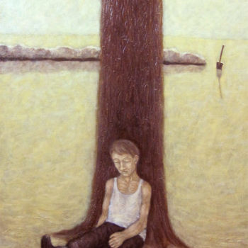 Pintura intitulada "Полдень" por Roman Antonov, Obras de arte originais, Óleo