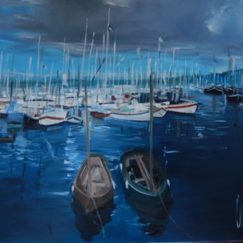 Peinture intitulée "Au pays de la mer" par Oliver Anton, Œuvre d'art originale, Huile
