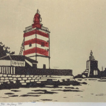 Printmaking titled "Messina-Sicily" by Antony De Baat, Original Artwork, Linocuts