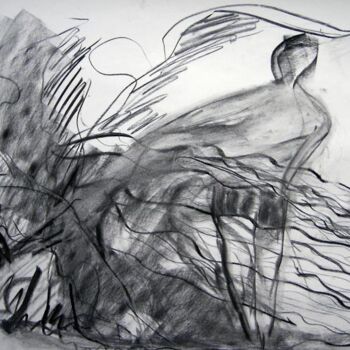 Dessin intitulée "Swimming Heracles" par Antoon Diepstraten, Œuvre d'art originale