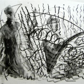 Disegno intitolato "Radiating" da Antoon Diepstraten, Opera d'arte originale