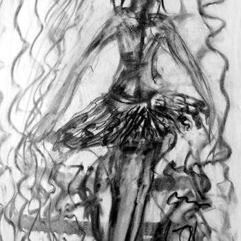 Dessin intitulée "Ballerinas Jungle" par Antoon Diepstraten, Œuvre d'art originale, Autre