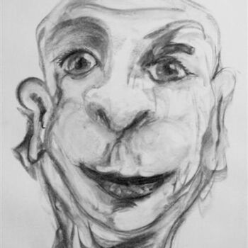 Dibujo titulada "Funny Face" por Antoon Diepstraten, Obra de arte original, Otro