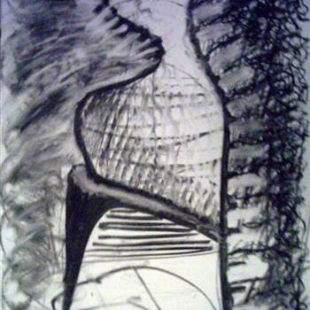 Рисунок под названием "Think Tank" - Antoon Diepstraten, Подлинное произведение искусства