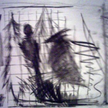 Drawing titled "Root bird" by Antoon Diepstraten, Original Artwork