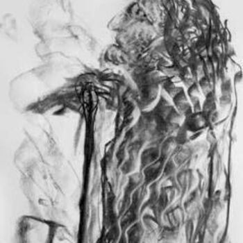 Рисунок под названием "Oberon" - Antoon Diepstraten, Подлинное произведение искусства, Древесный уголь