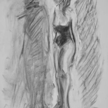 Рисунок под названием "Girl Standing" - Antoon Diepstraten, Подлинное произведение искусства, Другой